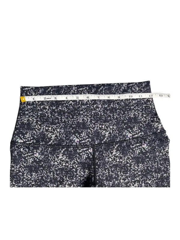 Lululemon Leggings Womens 6 Black Gray Abstract Print High Rise Yoga Pant - Image 5