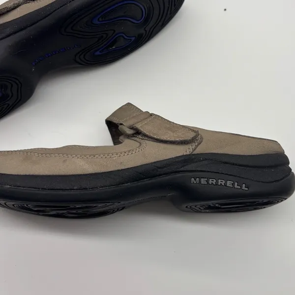 Merrell Topo Clutch Sand Mary Jane Mules Tan Nubuck Leather Clogs Womens 8 - Image 12