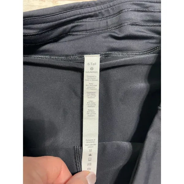 Lululemon Pace Rival Skirt Women's Size 6 Tall Heathered Gray Skort Tennis - Image 4