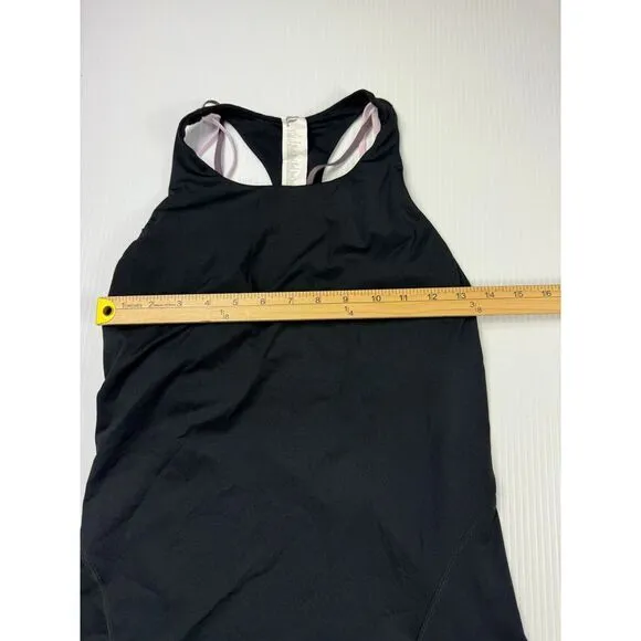 Black‎ fabletics Top with Built-in Sports Bra Workout Fitness Yoga Running S - Image 2