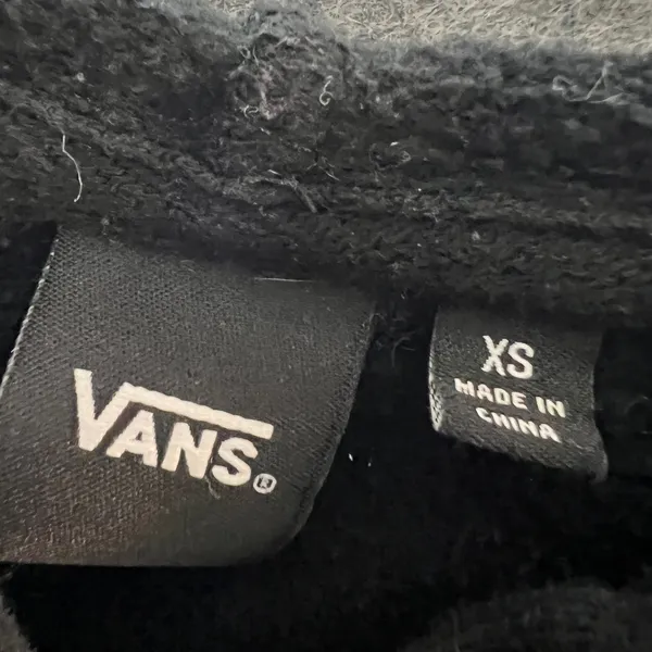 Vans‎ Off The Wall Butterfly Graphic Hoodie Black XS Skater Sweatshirt - Image 2