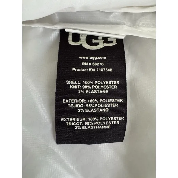 UGG Brittany Hooded Anorak Windbreaker Water Resistant Jacket Women's XS Clear - Image 6