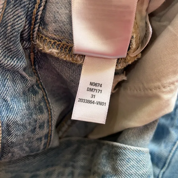 Madewell Belted‎ Baggy Jeans Light Wash High Rise Wide Leg NWT 31 - Image 11