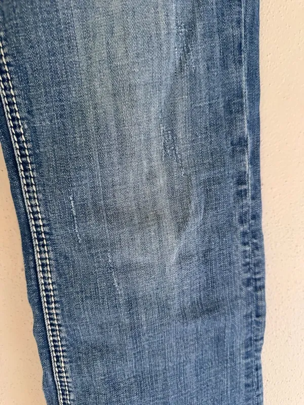 Rock & Roll Denim Medium Wash Mid Rise Bootcut Jeans Size 28x32 (see measures) - Image 11