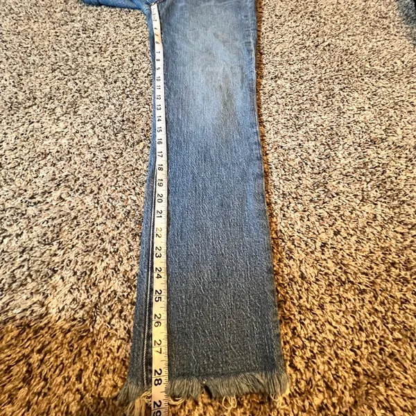 Madewell The‎ Perfect Vintage Jean High Rise Frayed Hem Medium Wash Women 26 - Image 6