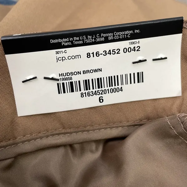 Worthington Bermuda Trouser Short Size 6 Camel Tan Dressy Career Preppy Twee Y2K - Image 9