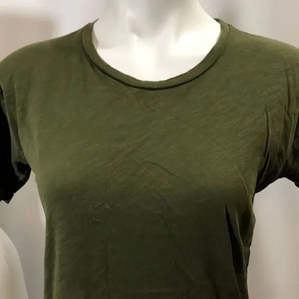 Madewell army green short sleeve T-shirt - Image 2
