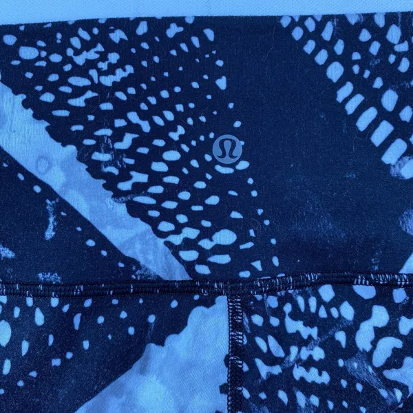 Lululemon Leggings Womens 6 Wunder Under High Rise Mist White Black LW6H08S SMWK - Image 3