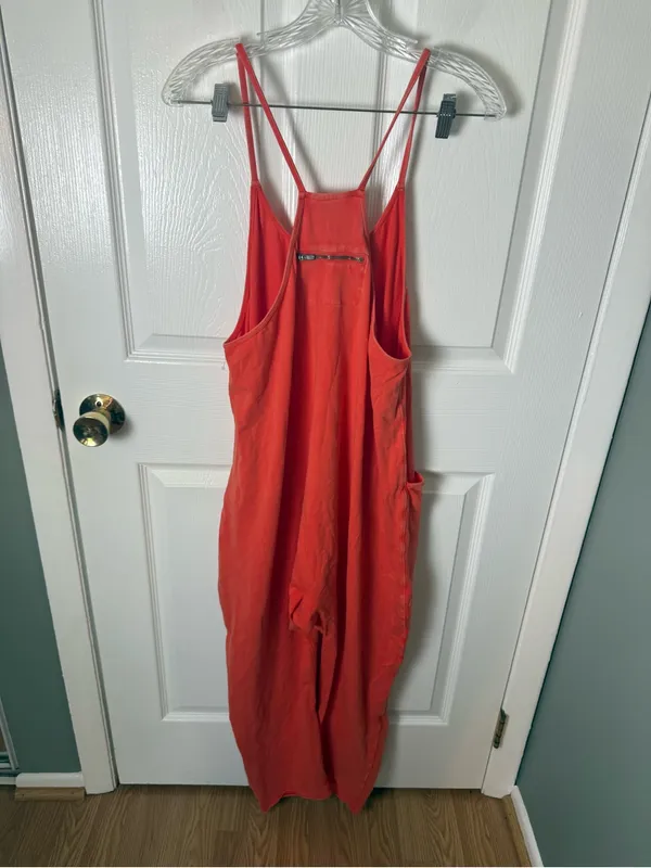 Free People Hot Shot Onesie in Orange S - Image 3