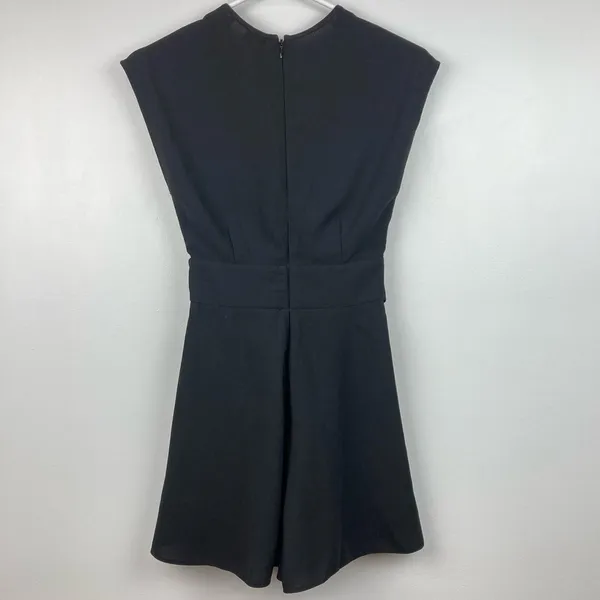 ASOS Surplice Black Romper with Sash Tie Belt Size 2 - Image 5