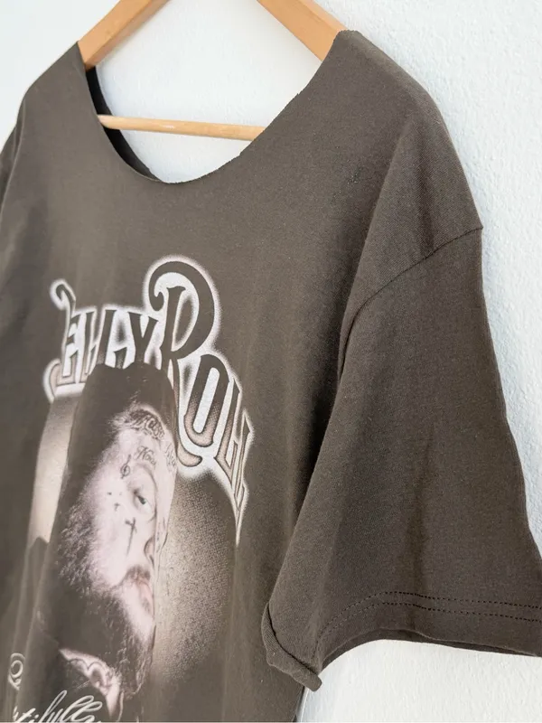 Jelly Roll Beautifully Broken Brown Off the Shoulder T-Shirt Concert Tee - Image 5