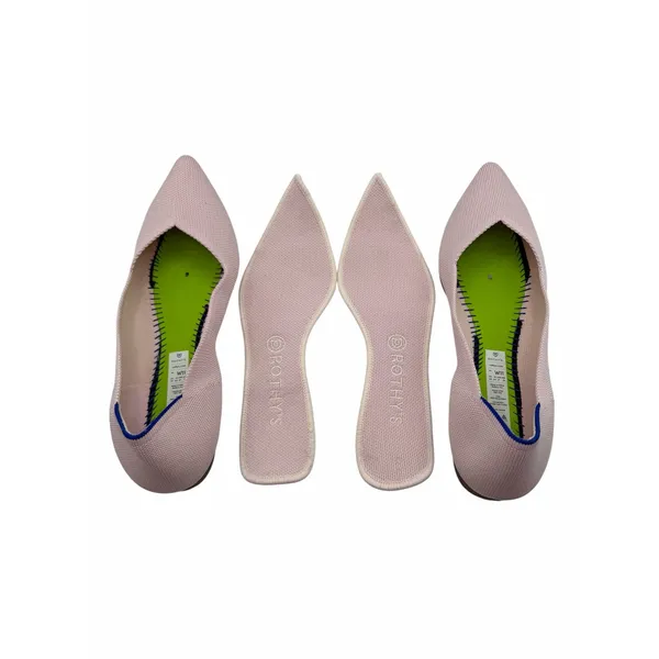 Rothy’s The Point Pink Blush Ballet Flats Comfort Washable‎ Luxe Chic Size 11 - Image 4