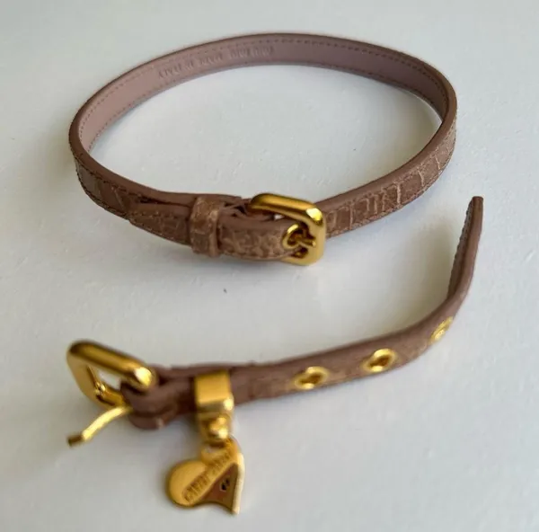 Miu Miu Authentic heart bracelet leather - Image 5
