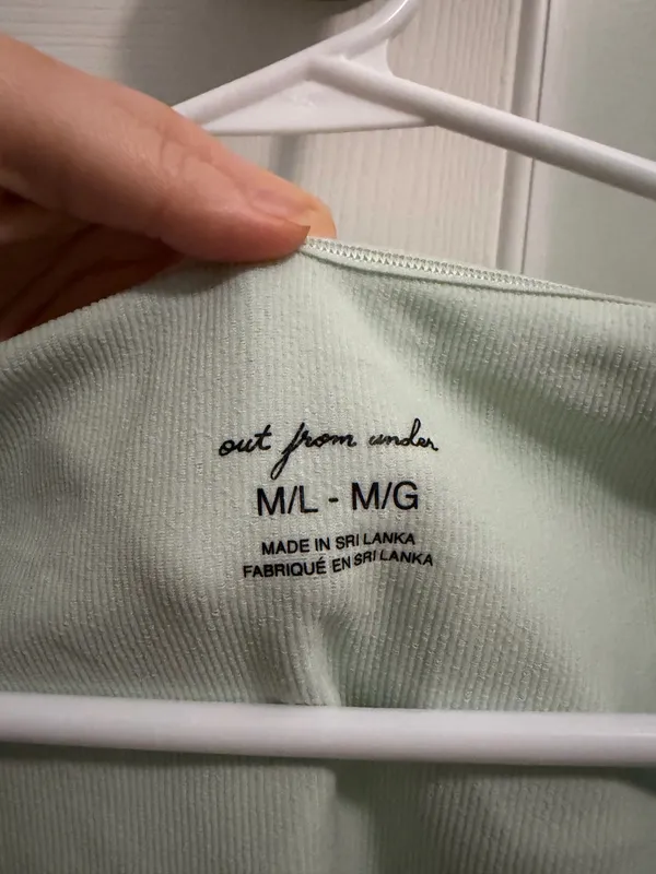 Out From Under Seafoam green crop top - Image 3