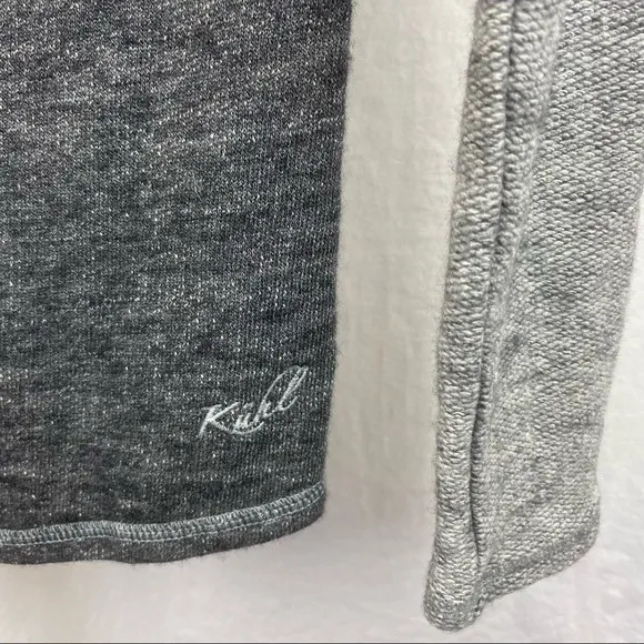 Kuhl Women's Gray Two Tone Long Sleeve Cowl Neck Knit Sweater S - Image 5