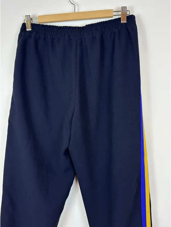 Aritzia Wilfred Buffon Jogger Pants M Navy Yellow Blue Side Stripe Track Pants - Image 7