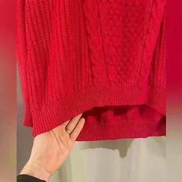 Women’s Red S.O. Sweater Size XL - Image 2