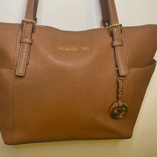 Michael Kors tan large leather tote bag - Image 2