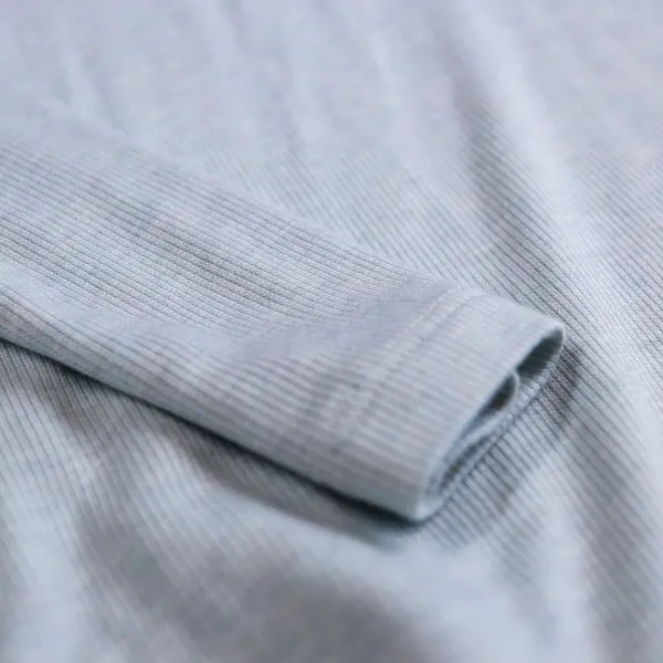Athleta Cloudlight Rib Stratus Top Women S Teal‎ Blue Long Sleeve Scoop Neck Tee - Image 9