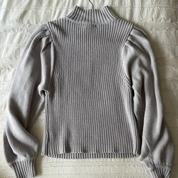 Prologue Puff Sleeve Lavender Turtleneck - Image 2
