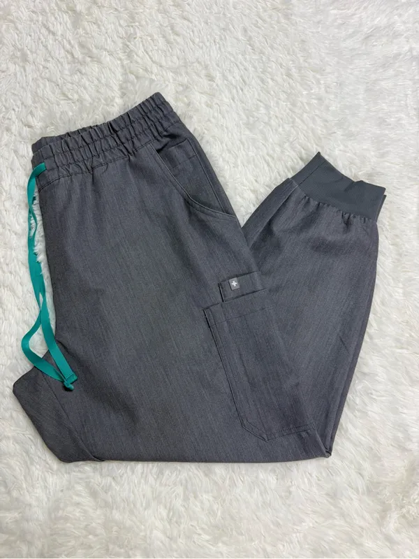 FIGS Uman Jogger Scrub Pants Women’s XL Petite Graphite Technical Collection - Image 3