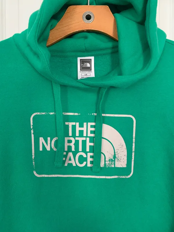 The North Face Kelly Green Hoodie Sweatshirt - Image 3