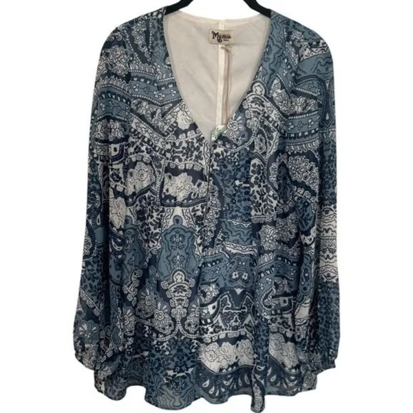 NEW Show Me Your MuMu‎ Paisley Long Sleeve Romper Cottagecore Rodeo Festival S - Image 4