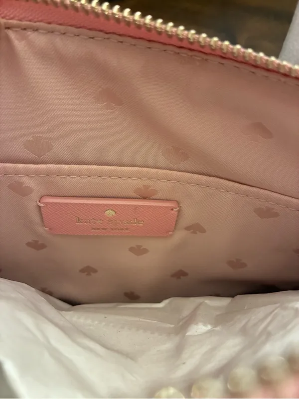 Kate Spade Satchel Flash Glitter Pink Bag Purse Crossbody New NWT - Image 7