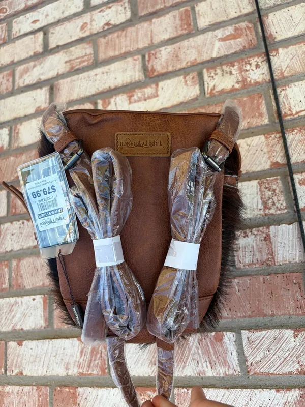 Trinity Ranch Cowhide Backpack - Image 3