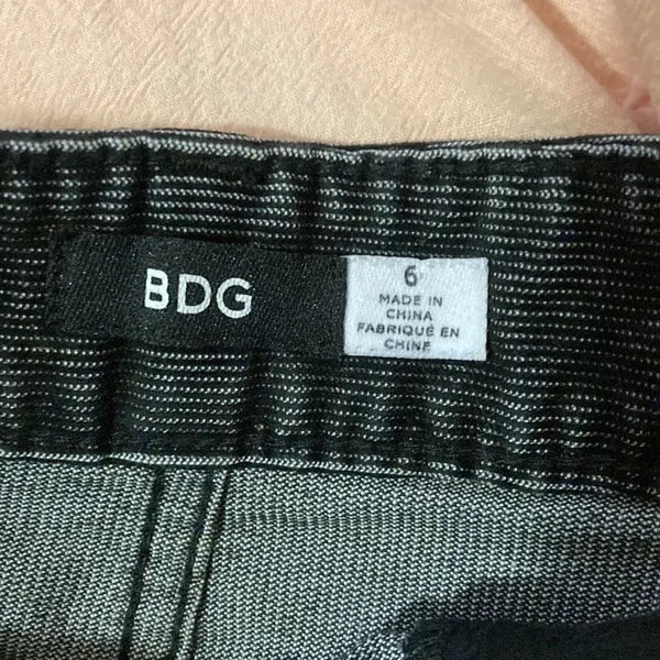 Urban Outfitters BDG Corduroy Button Front Skirt Black - Image 3