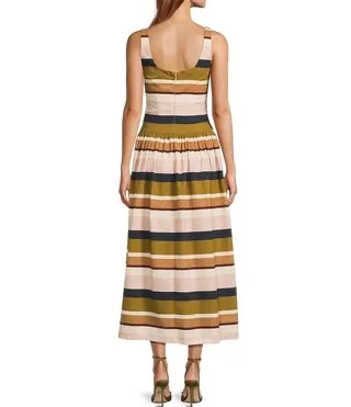 Antonio Melani x Style Bungalow The Luncheon Square Neck Sleeveless A-Line Dress - Image 4