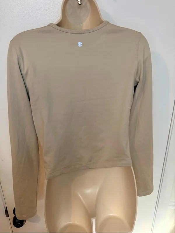 Lot of 2 CRZ YOGA Cloud Jersey Button Cardigans Size S White & Mojave Tan - Image 17