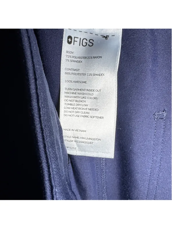 FIGS Scrub Pants XXL Blue inseam 33” - Image 4