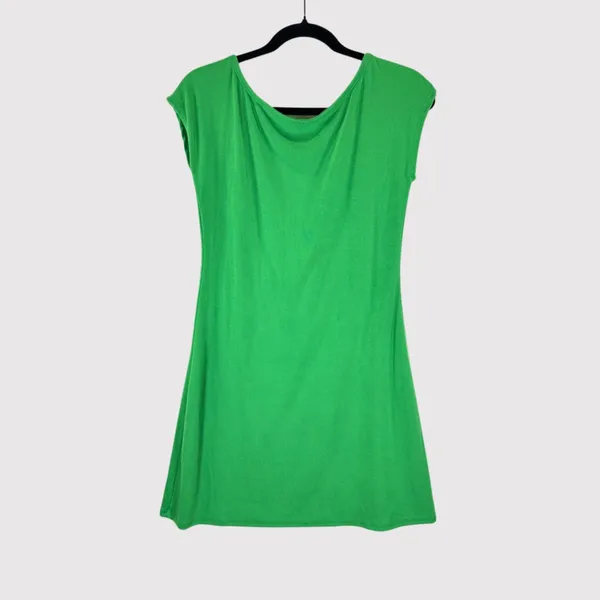 FP Beach Womens Dress Green Rosalia Low Back Mini Short Sleeve A Line Medium - Image 3