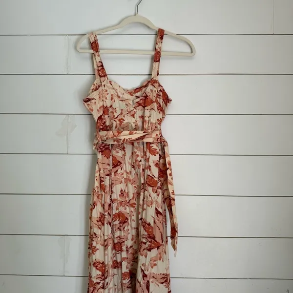 ASOS floral midi dress with belt - Image 7