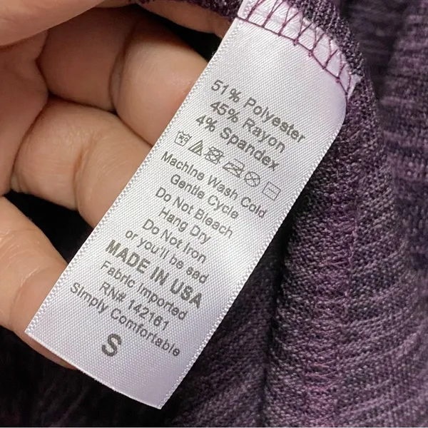 Lularoe Women's Medium‎ Purple Open Cardigan Duster Pocket Loose Fit - Image 7