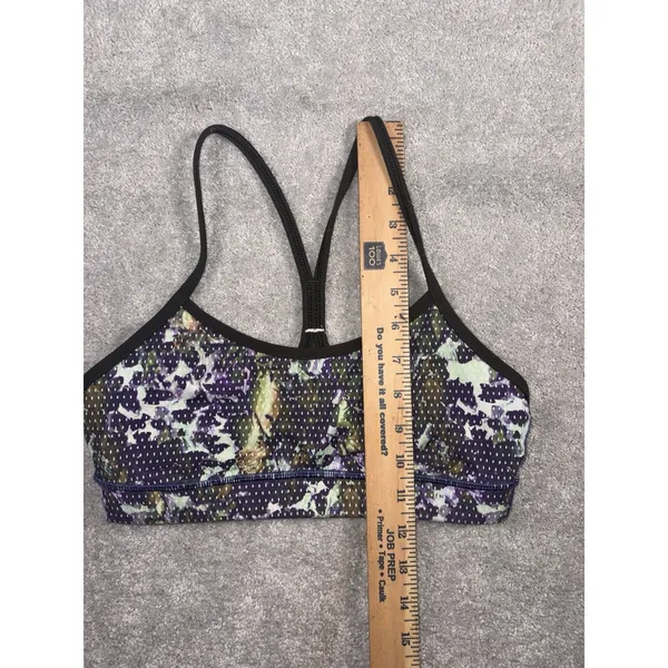 lululemon Flow Y Bra 4 black multi print - Image 6