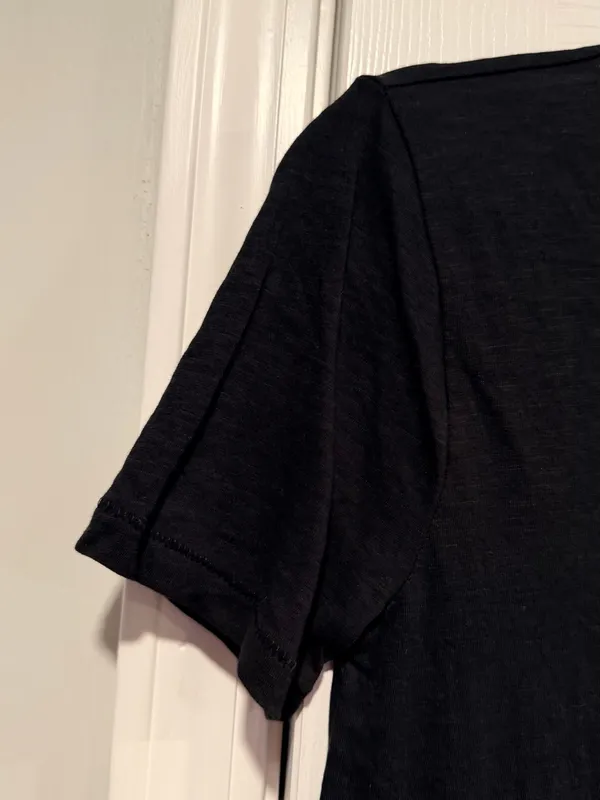 NWOT J. Crew Size XXS Black Vintage Cotton Short Sleeve Crew Neck Tee Shirt - Image 3