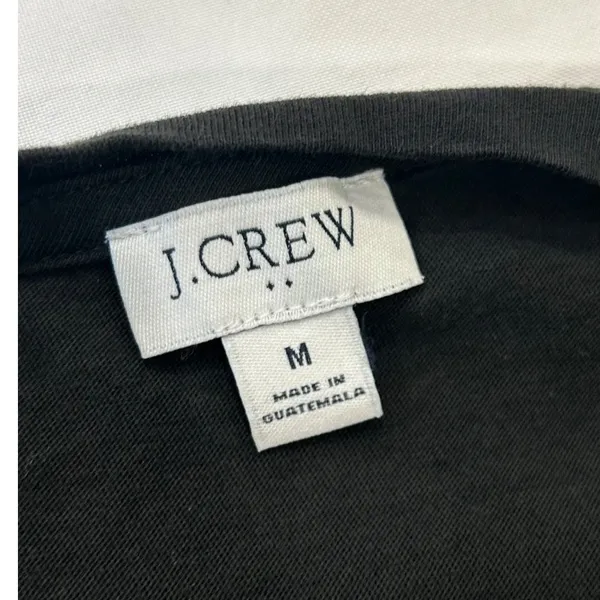 J.Crew Dress Womens Medium M Black Tiered Mini V-Neck Flutter Sleeve Sundress⁠ - Image 6