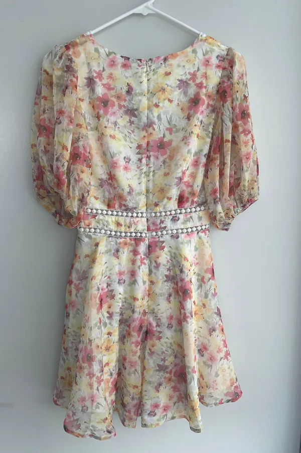 Sundae Muse Yellow Floral Dress - Image 5