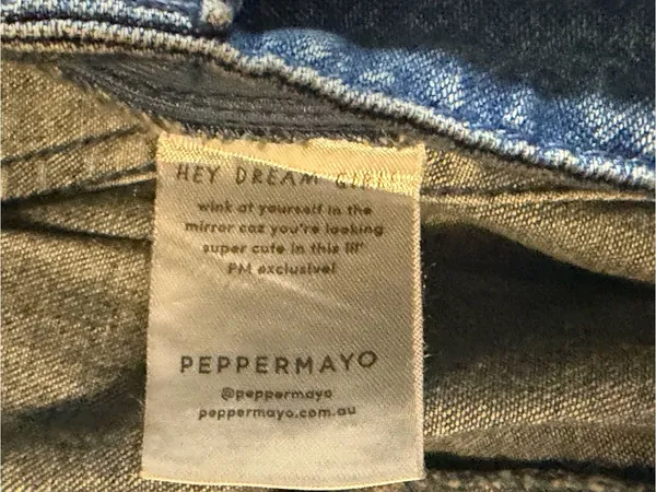 Peppermayo Denim Belted Mini Skirt Pleated - Image 9