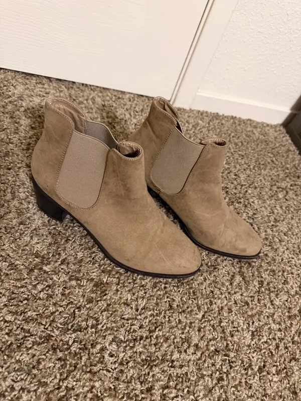 Tan booties Size 8.5 - Image 2