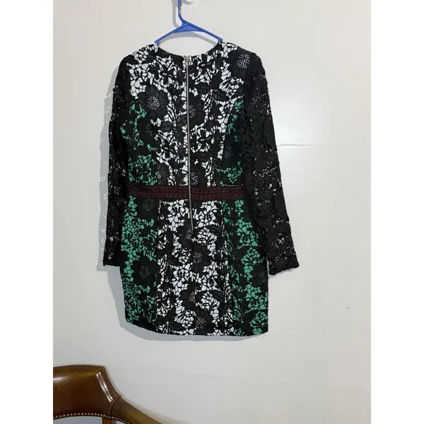 Endless Rose Color‎ Block Crochet Lace Overlay Mini Dress Y2K Womens Size M - Image 6
