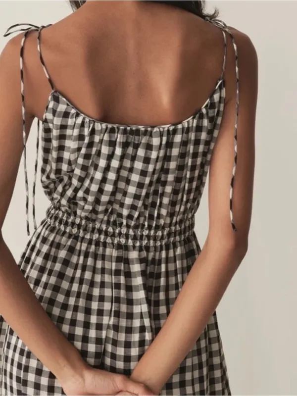 NWT DÔEN Leslie Dress — Marilyn Gingham — Size Large Cottagecore Feminine - Image 2