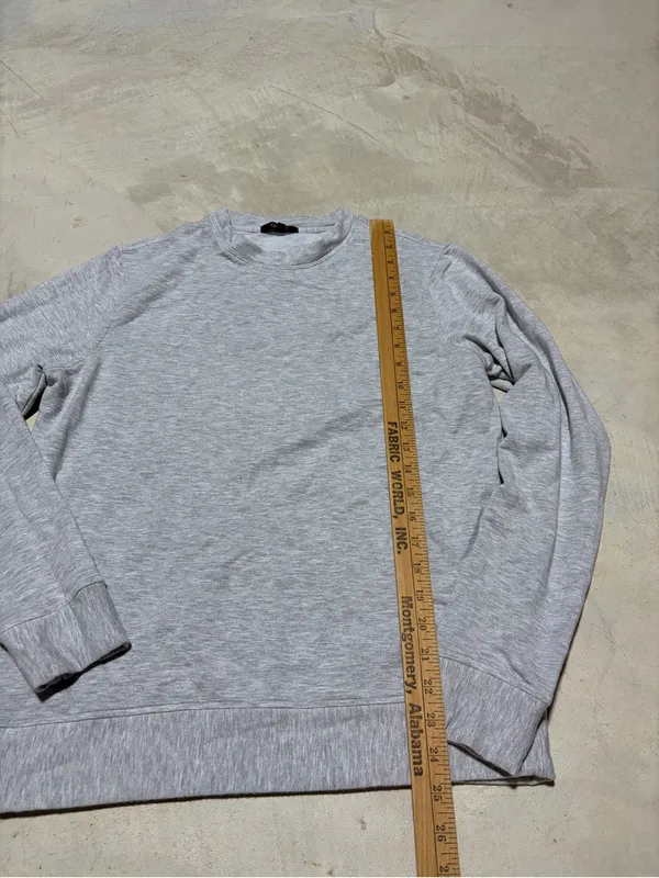 Quince supersoft fleece Heather Grey Crewneck small - Image 5