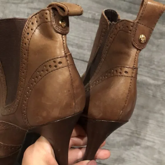 Sam Edelman Verina Oxford Platform Lug Sole Ankle Boots - Brown - Image 6