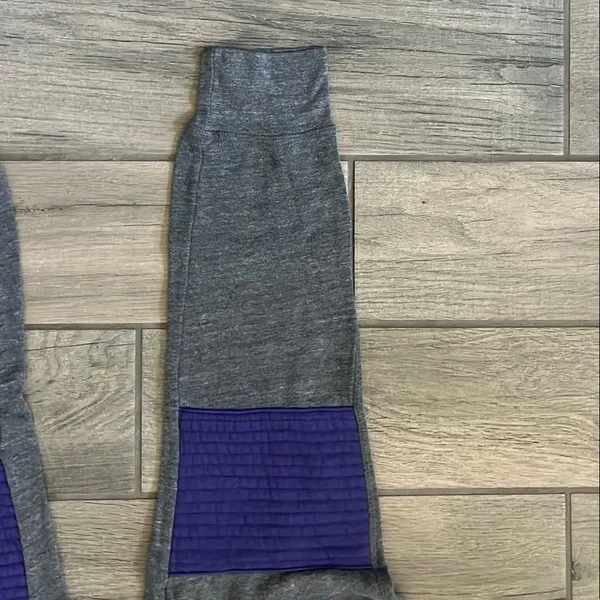 Aviator Nation Gray and Blue Track Pants Joggers - Image 6