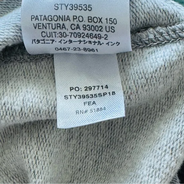 Patagonia Midweight Crew Gray Sweatshirt Size Medium - Image 9