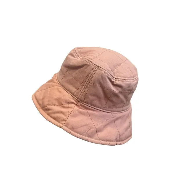 Madewell Reversible Quilted Bucket Hat in dusty blush NWT M/L - Image 3