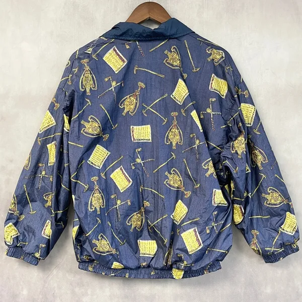 Vintage Slade Womens Windbreaker Jacket Size M Golf Boxy Retro 80s 90s Kitsch - Image 2